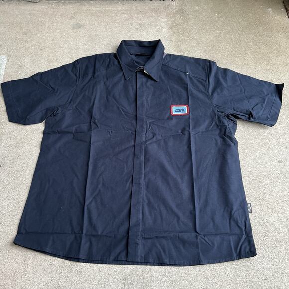 NEW Official MINI COOPER Car Brand Short Sleeve Button Front Shirt Mens Size‎ XL